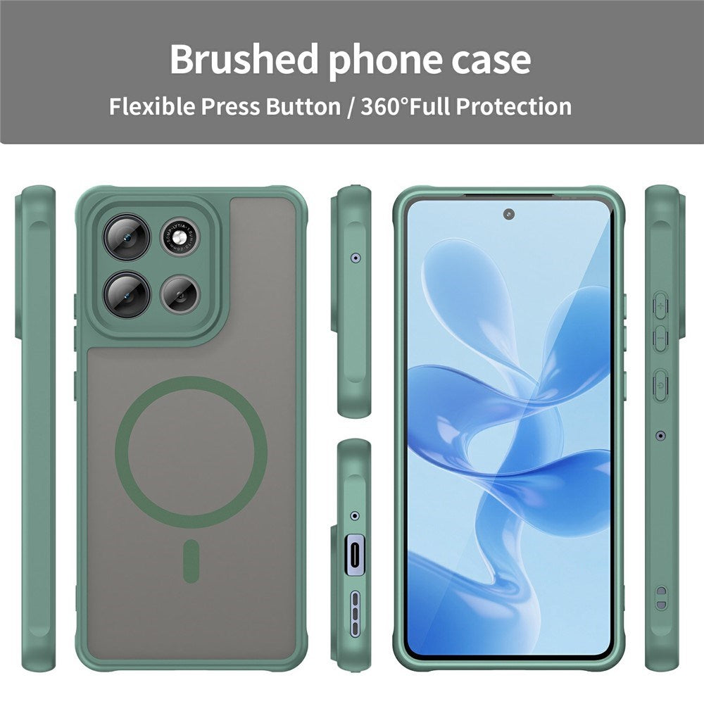 Motorola Moto G86 Power EIDERWOOD Hybrid Plastik Cover - MagSafe Kompatibel - Grøn