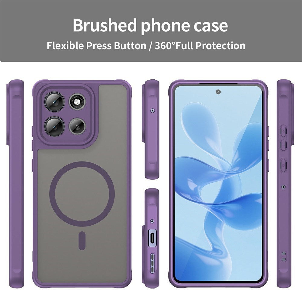 Motorola Moto G86 Power EIDERWOOD Hybrid Plastik Cover - MagSafe Kompatibel - Lilla