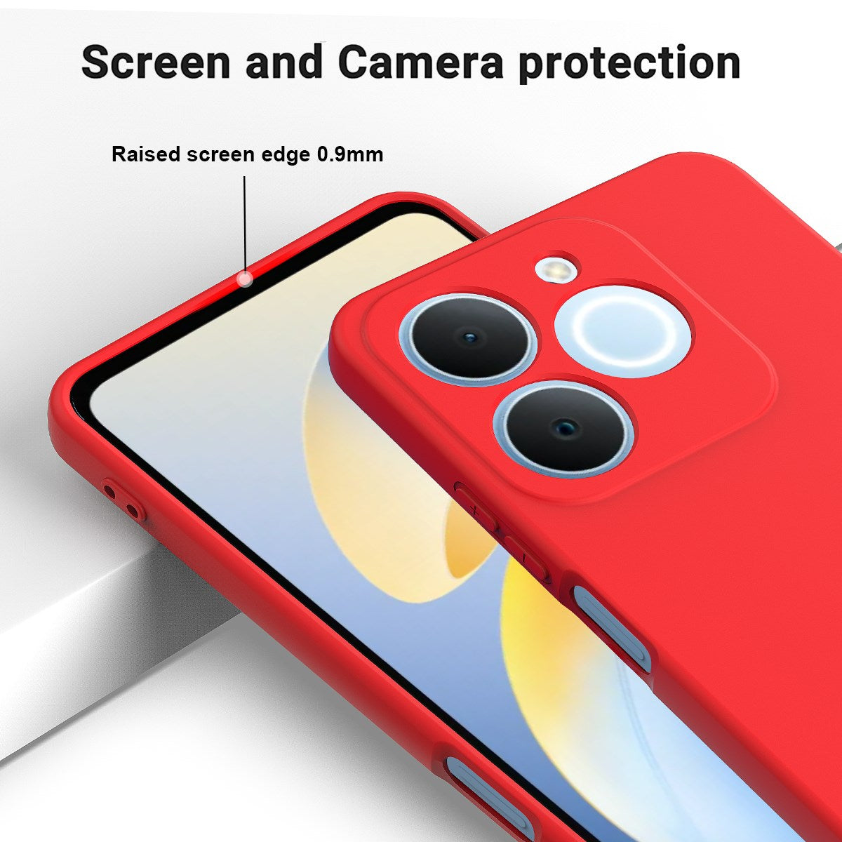 Realme Note 70T EIDERWOOD Foret Silikone Cover m. Strop - Rød