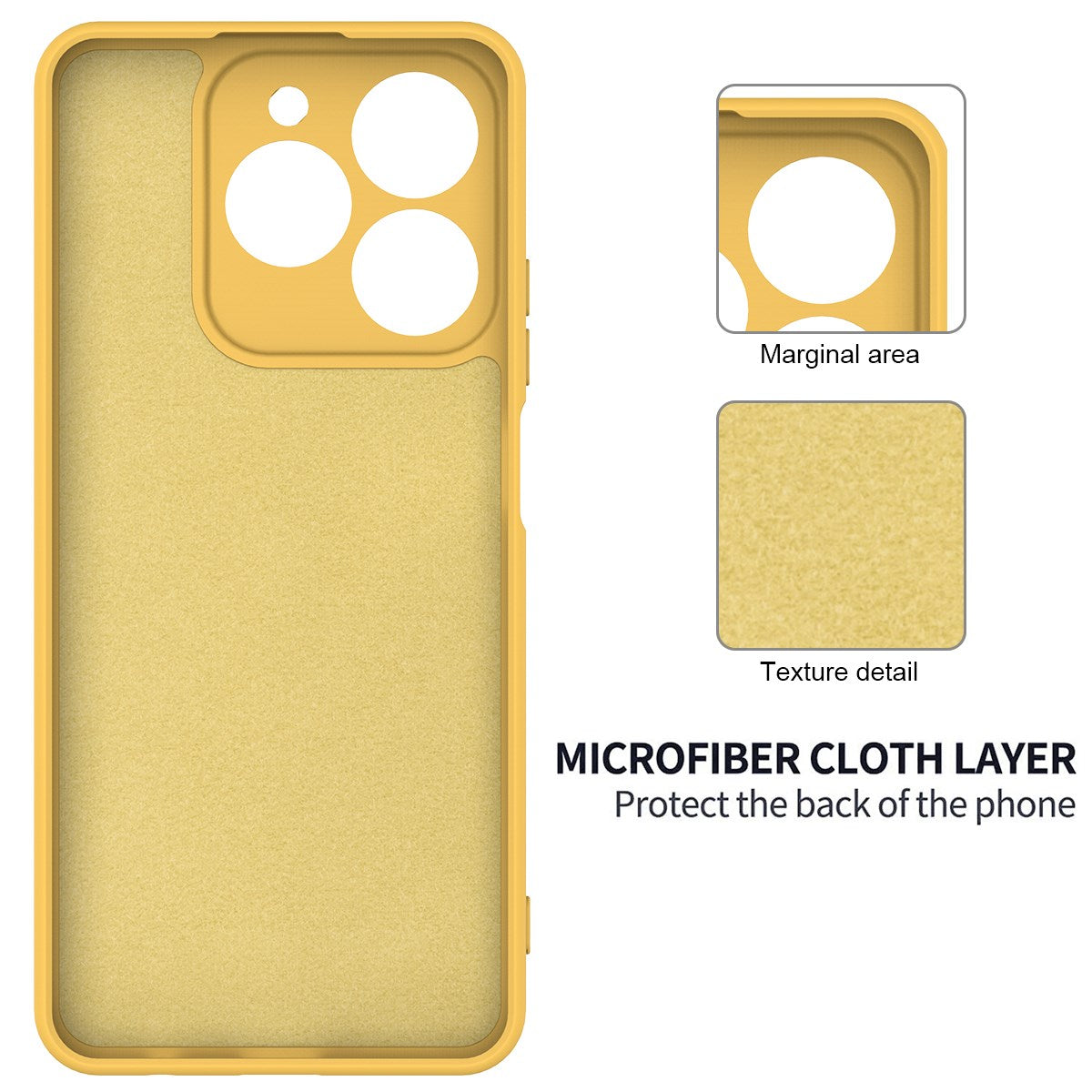 Realme Note 70T EIDERWOOD Foret Silikone Cover m. Strop - Gul
