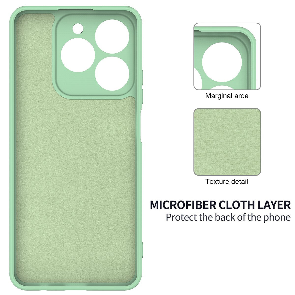 Realme Note 70T EIDERWOOD Foret Silikone Cover m. Strop - Grøn