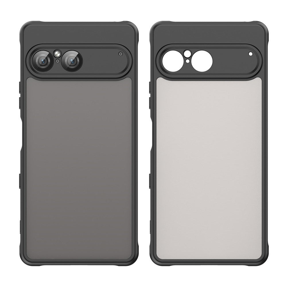EIDERWOOD Sony Xperia 10 VII Mat Hybrid Cover - Gennemsigtig / Sort