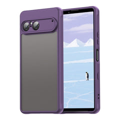EIDERWOOD Sony Xperia 10 VII Mat Hybrid Cover - Gennemsigtig / Lilla