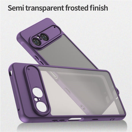EIDERWOOD Sony Xperia 10 VII Mat Hybrid Cover - Gennemsigtig / Lilla