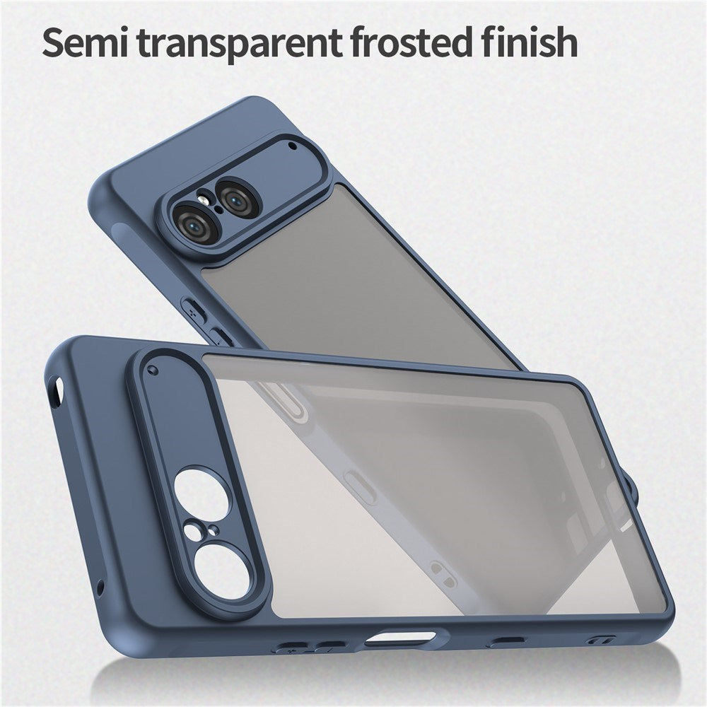 EIDERWOOD Sony Xperia 10 VII Mat Hybrid Cover - Gennemsigtig / Mørkeblå