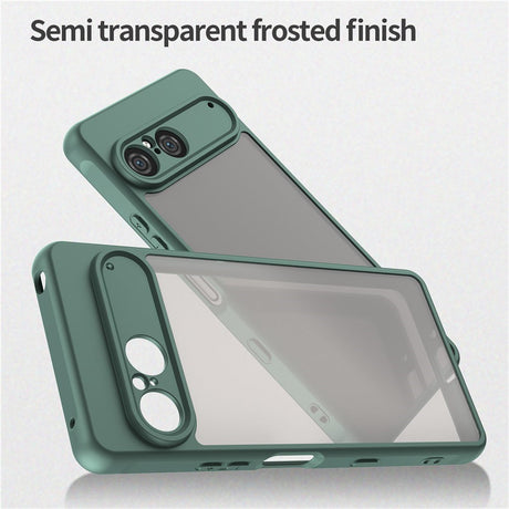 EIDERWOOD Sony Xperia 10 VII Mat Hybrid Cover - Gennemsigtig / Grøn