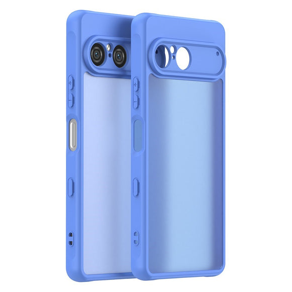 EIDERWOOD Sony Xperia 10 VII Mat Hybrid Cover - Gennemsigtig / Blå