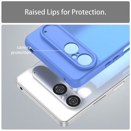EIDERWOOD Sony Xperia 10 VII Mat Hybrid Cover - Gennemsigtig / Blå