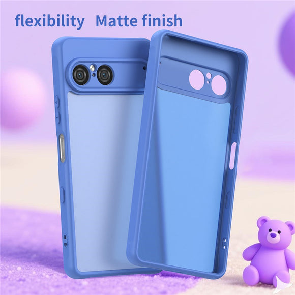 EIDERWOOD Sony Xperia 10 VII Mat Hybrid Cover - Gennemsigtig / Blå