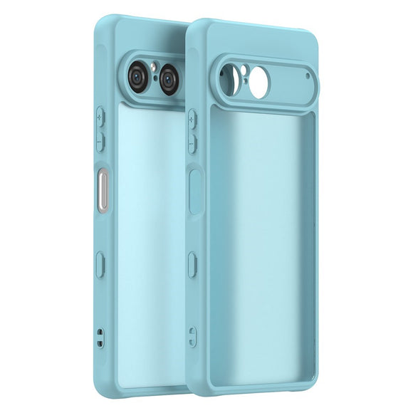 EIDERWOOD Sony Xperia 10 VII Mat Hybrid Cover - Gennemsigtig / Lyseblå