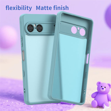EIDERWOOD Sony Xperia 10 VII Mat Hybrid Cover - Gennemsigtig / Lyseblå