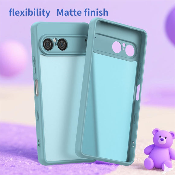 EIDERWOOD Sony Xperia 10 VII Mat Hybrid Cover - Gennemsigtig / Lyseblå