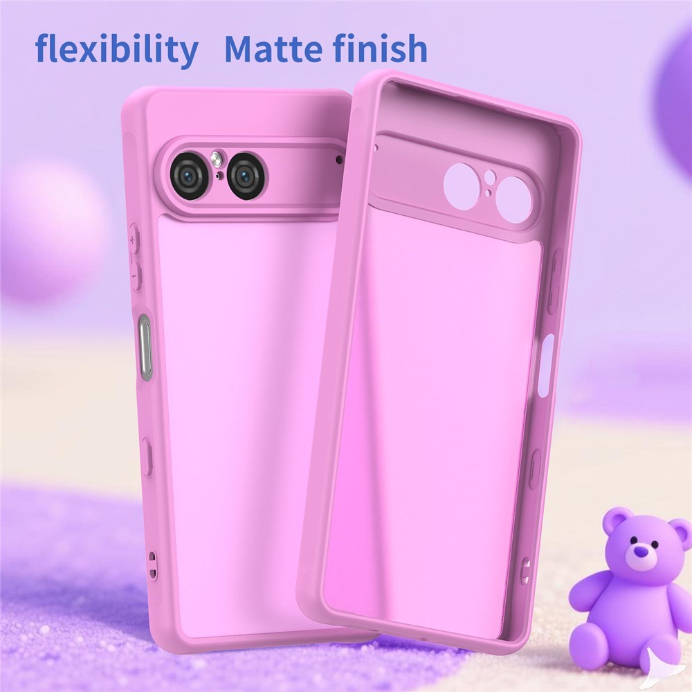 EIDERWOOD Sony Xperia 10 VII Mat Hybrid Cover - Gennemsigtig / Lyserød