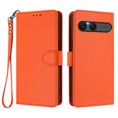 EIDERWOOD Sony Xperia 10 VII Kunstlæder Flip Cover m. Kortholder & Strop - Orange