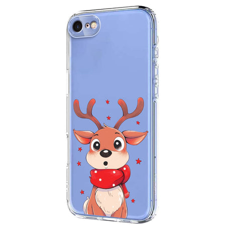 EIDERWOOD iPhone SE (2022 / 2020) / 8 / 7 Fleksibelt Plastik Julecover m. Motiv - Gennemsigtig / Rensdyr