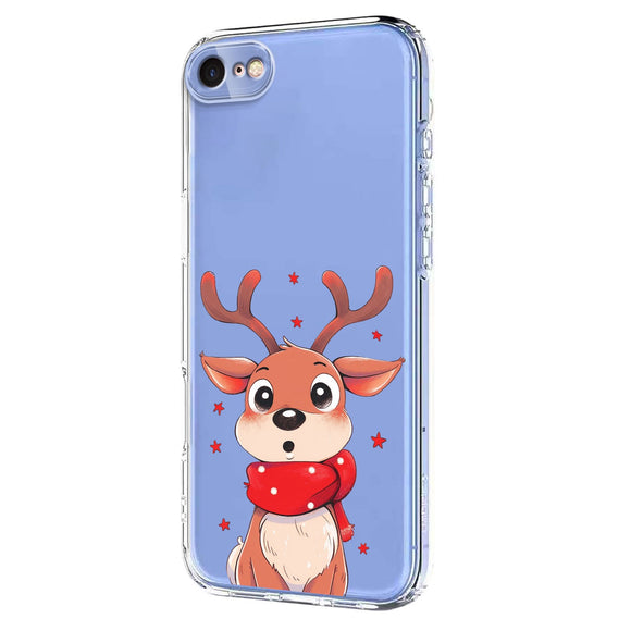 EIDERWOOD iPhone SE (2022 / 2020) / 8 / 7 Fleksibelt Plastik Julecover m. Motiv - Gennemsigtig / Rensdyr