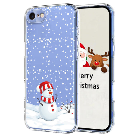 EIDERWOOD iPhone SE (2022 / 2020) / 8 / 7 Fleksibelt Plastik Julecover m. Motiv - Gennemsigtig / Snemand
