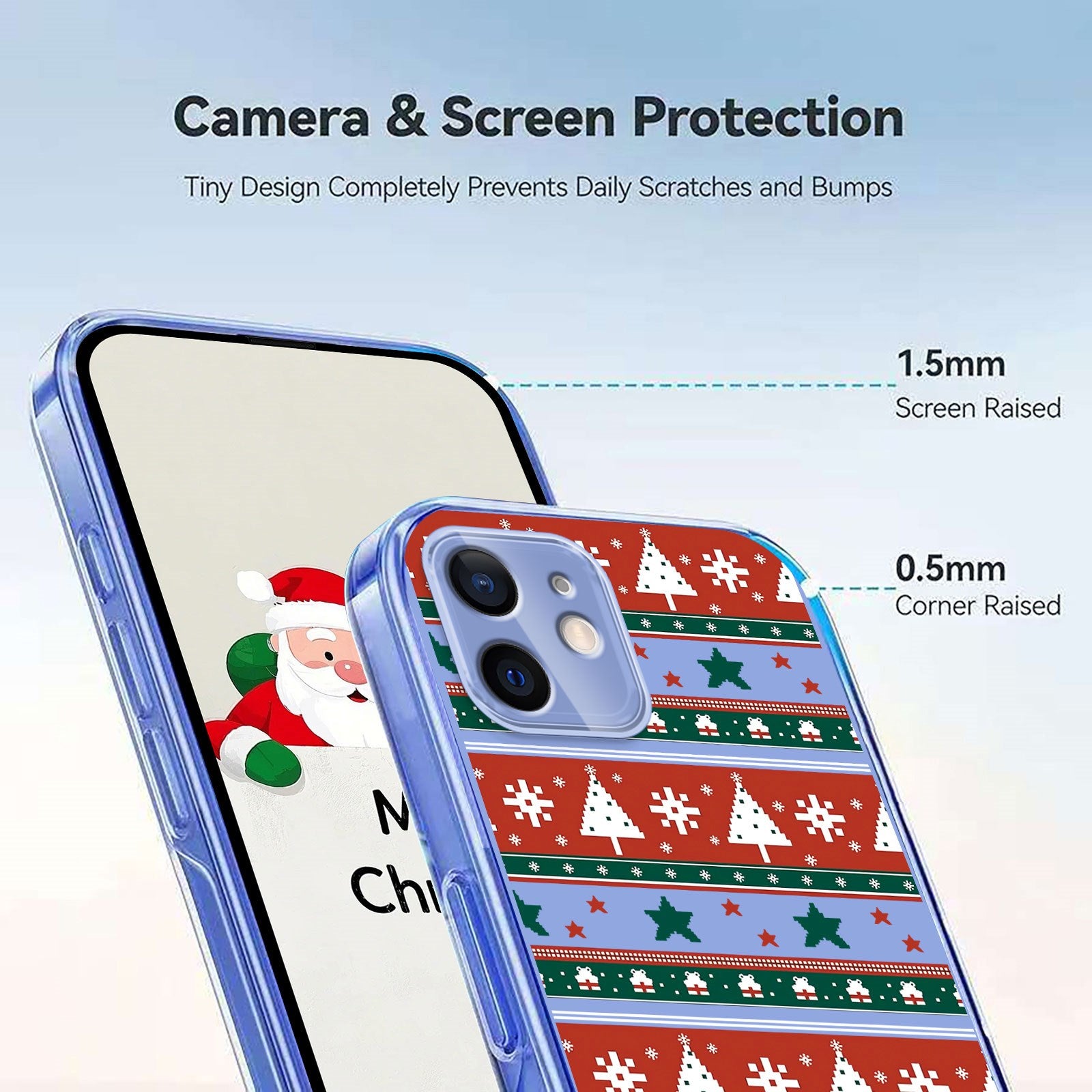 EIDERWOOD iPhone 11 Fleksibelt Plastik Julecover m. Motiv - Gennemsigtig / Mønster