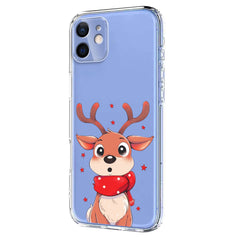 EIDERWOOD iPhone 11 Fleksibelt Plastik Julecover m. Motiv - Gennemsigtig / Rensdyr