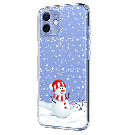 EIDERWOOD iPhone 11 Fleksibelt Plastik Julecover m. Motiv - Gennemsigtig / Snemand