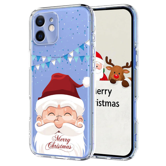EIDERWOOD iPhone 11 Fleksibelt Plastik Julecover m. Motiv - Gennemsigtig / Julemanden