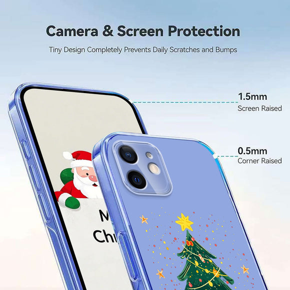 EIDERWOOD iPhone 11 Fleksibelt Plastik Julecover m. Motiv - Gennemsigtig / Juletræ