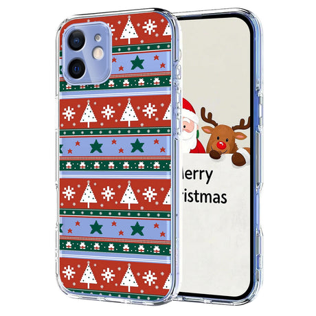 EIDERWOOD iPhone 12 / 12 Pro Fleksibelt Plastik Julecover m. Motiv - Gennemsigtig / Mønster