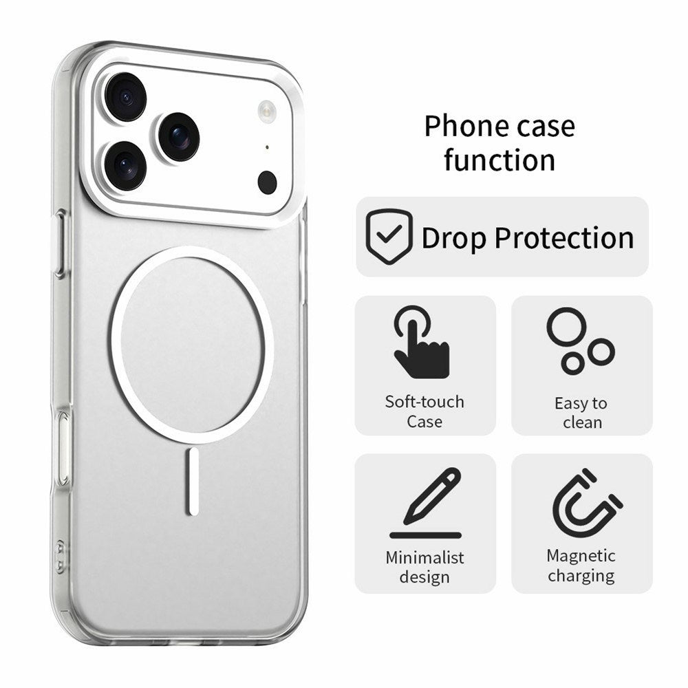iPhone 18 Pro / 17 Pro EIDERWOOD Hybrid Plast Cover - MagSafe Kompatibel - Hvid