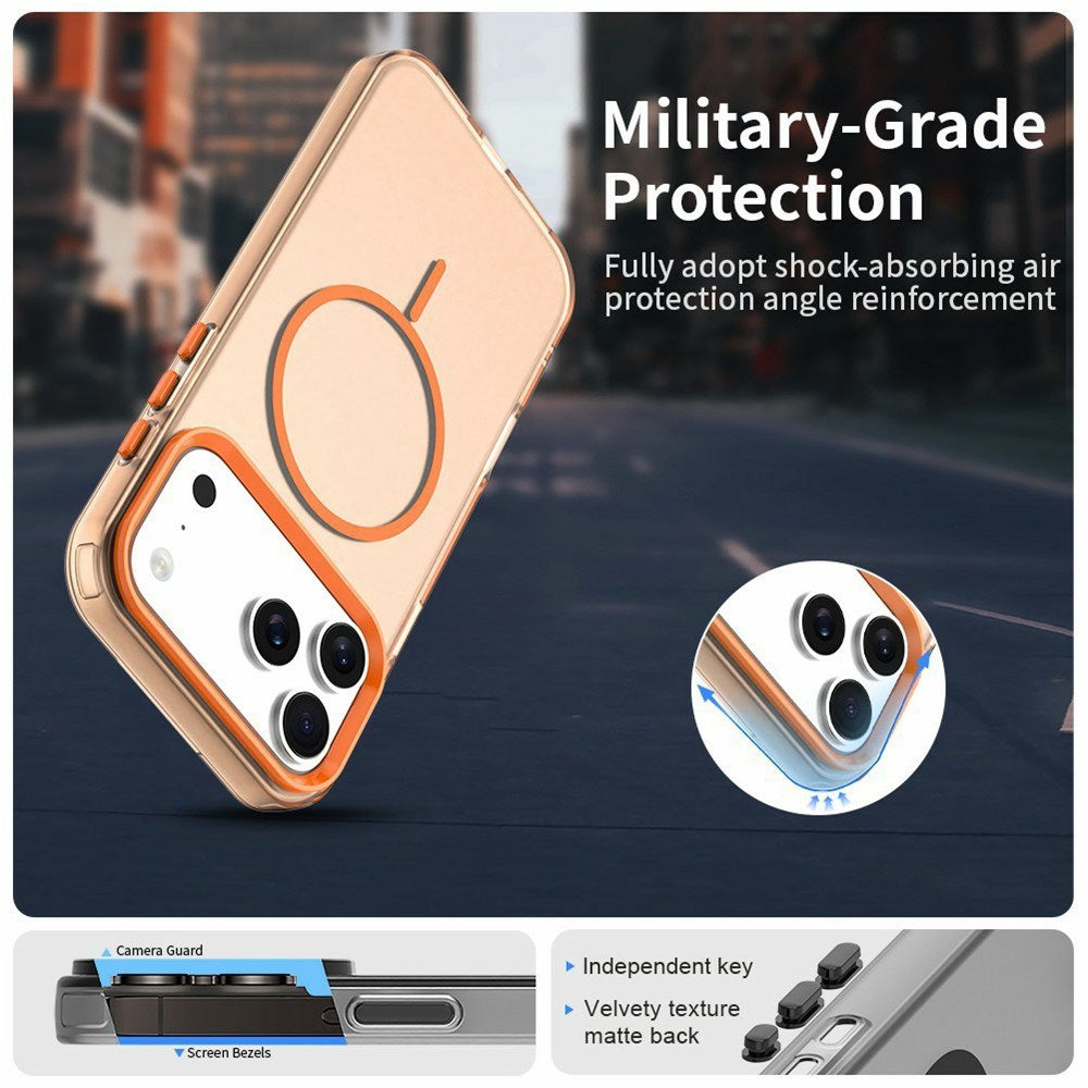 iPhone 18 Pro / 17 Pro EIDERWOOD Hybrid Plast Cover - MagSafe Kompatibel - Orange