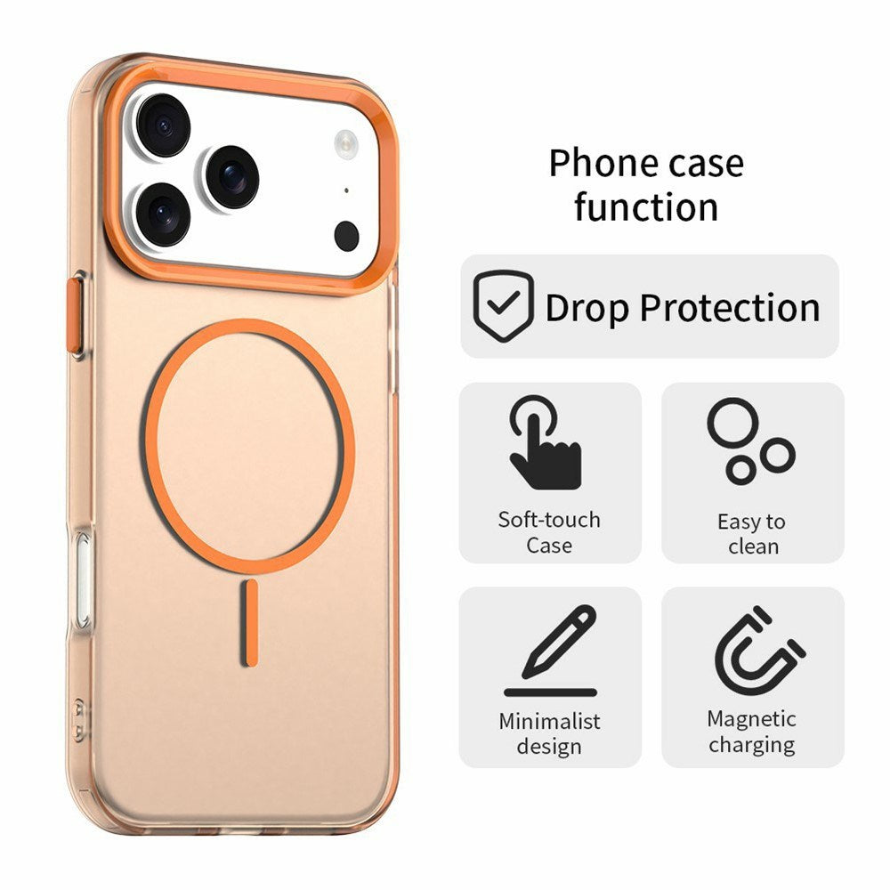 iPhone 18 Pro / 17 Pro EIDERWOOD Hybrid Plast Cover - MagSafe Kompatibel - Orange