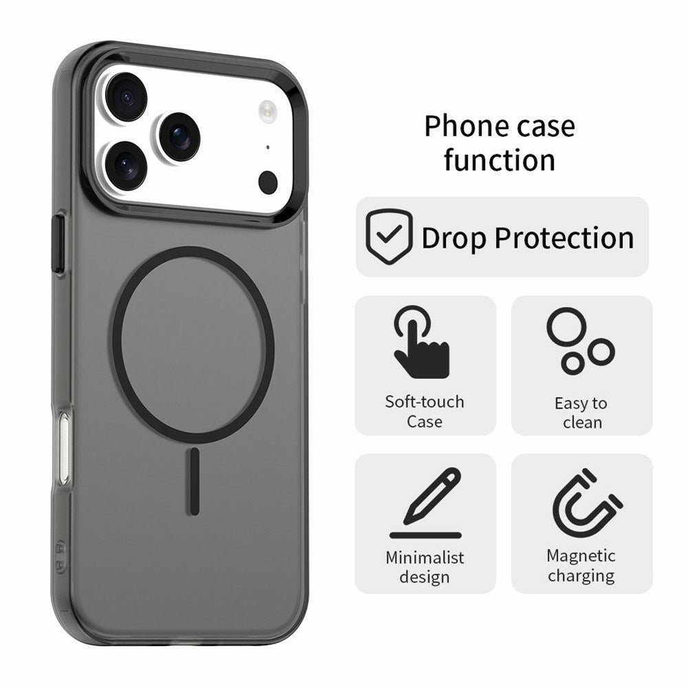 iPhone 18 Pro / 17 Pro EIDERWOOD Hybrid Plast Cover - MagSafe Kompatibel - Sort