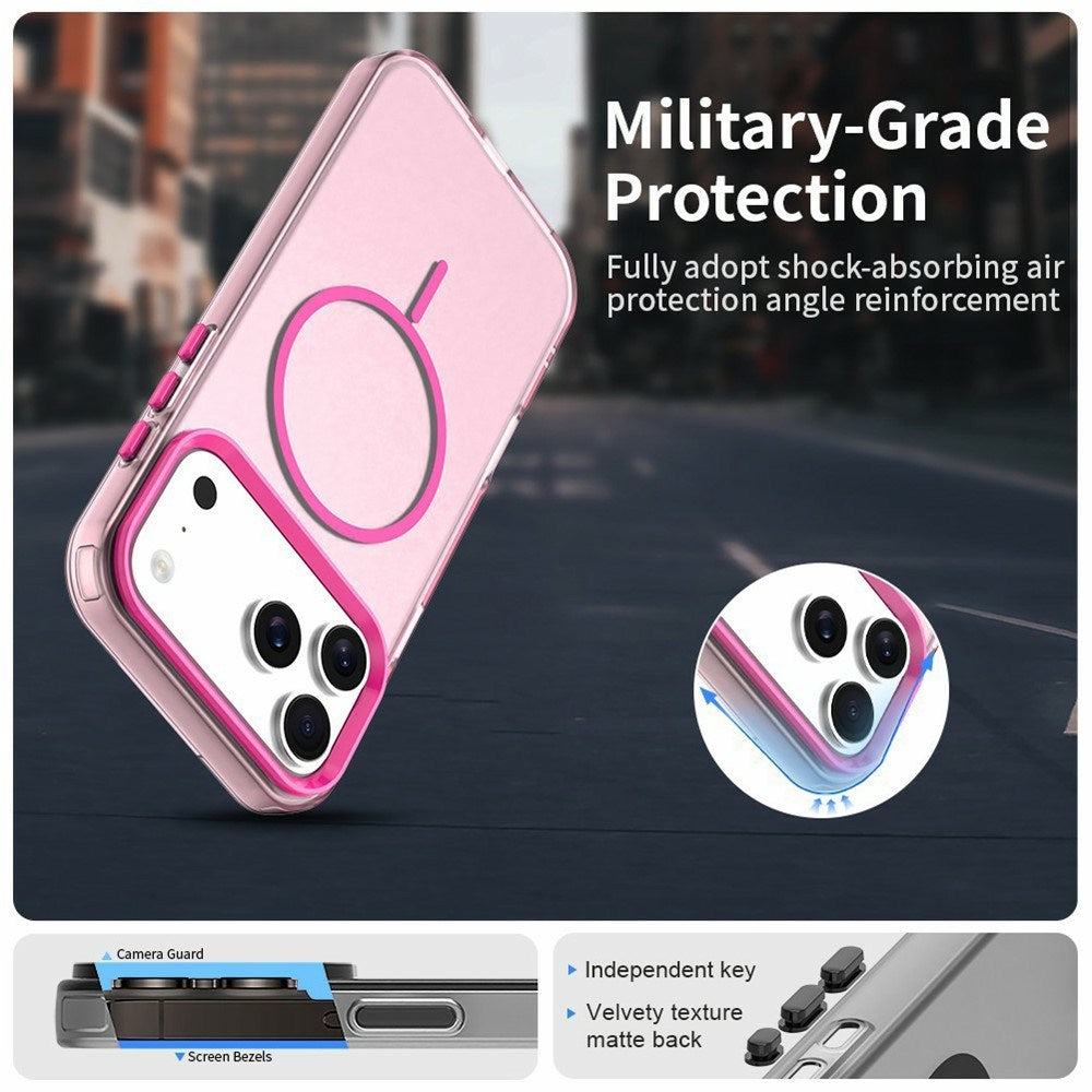 iPhone 18 Pro / 17 Pro EIDERWOOD Hybrid Plast Cover - MagSafe Kompatibel - Lyserød