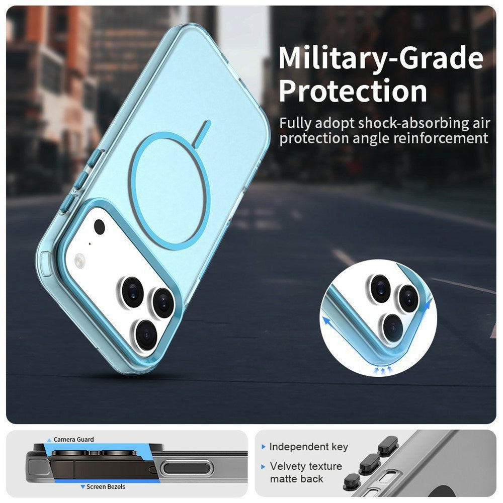 iPhone 18 Pro / 17 Pro EIDERWOOD Hybrid Plast Cover - MagSafe Kompatibel - Blå