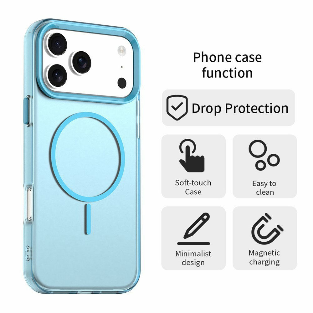 iPhone 18 Pro / 17 Pro EIDERWOOD Hybrid Plast Cover - MagSafe Kompatibel - Blå