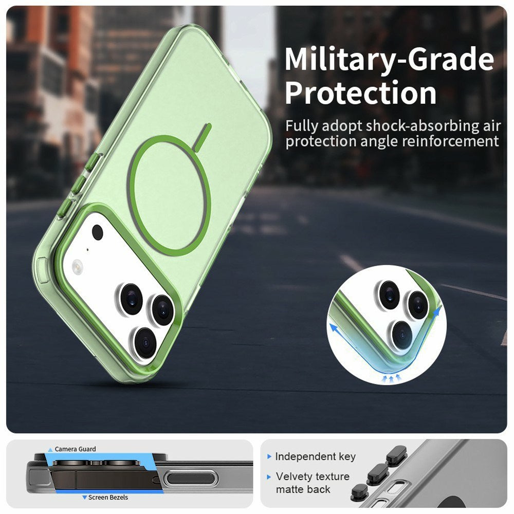 iPhone 18 Pro / 17 Pro EIDERWOOD Hybrid Plast Cover - MagSafe Kompatibel - Grøn