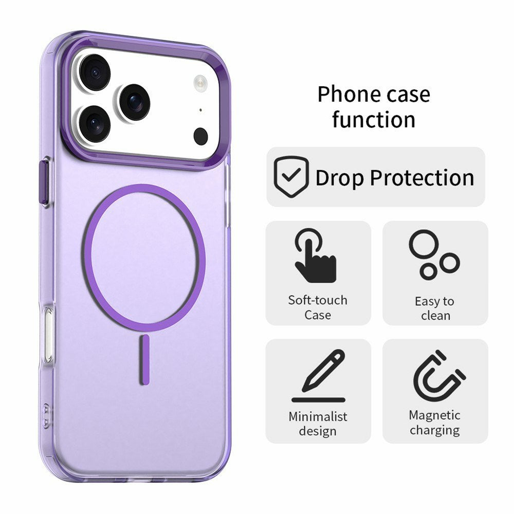 iPhone 18 Pro / 17 Pro EIDERWOOD Hybrid Plast Cover - MagSafe Kompatibel - Lilla