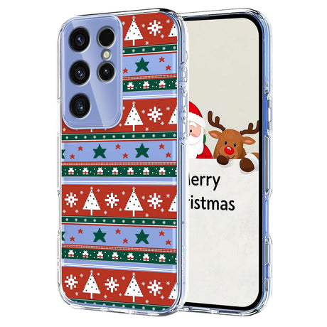 EIDERWOOD Samsung Galaxy S23 Ultra Fleksibelt Plastik Julecover m. Motiv - Gennemsigtig / Mønster