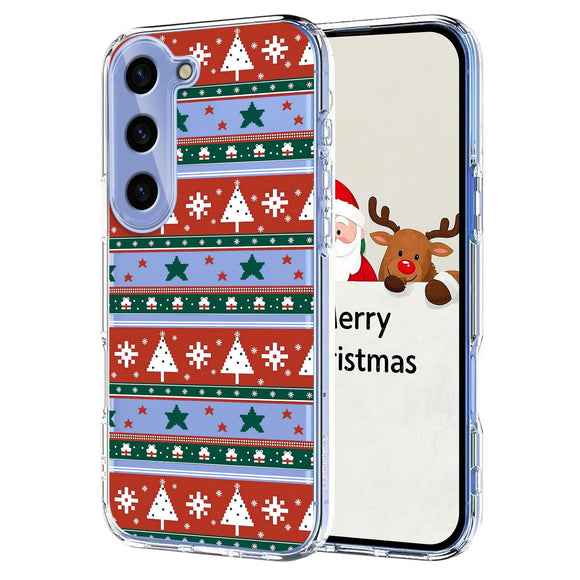 EIDERWOOD Samsung Galaxy S23+ (Plus) Fleksibelt Plastik Julecover m. Motiv - Gennemsigtig / Mønster