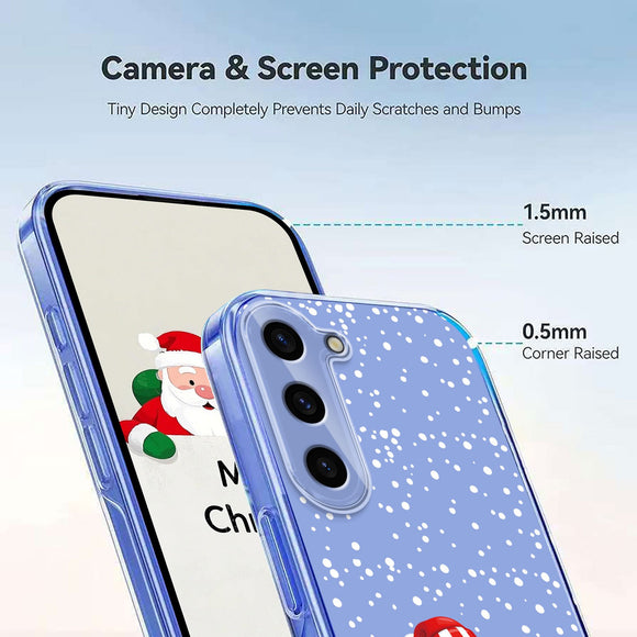 EIDERWOOD Samsung Galaxy S23+ (Plus) Fleksibelt Plastik Julecover m. Motiv - Gennemsigtig / Snemand