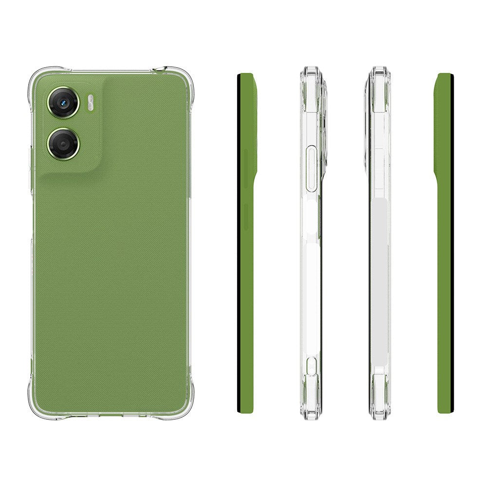 Motorola Moto G06 / G06 Power EIDERWOOD Fleksibelt Plast Cover m. Stødabsorberende Hjørner - Gennemsigtig