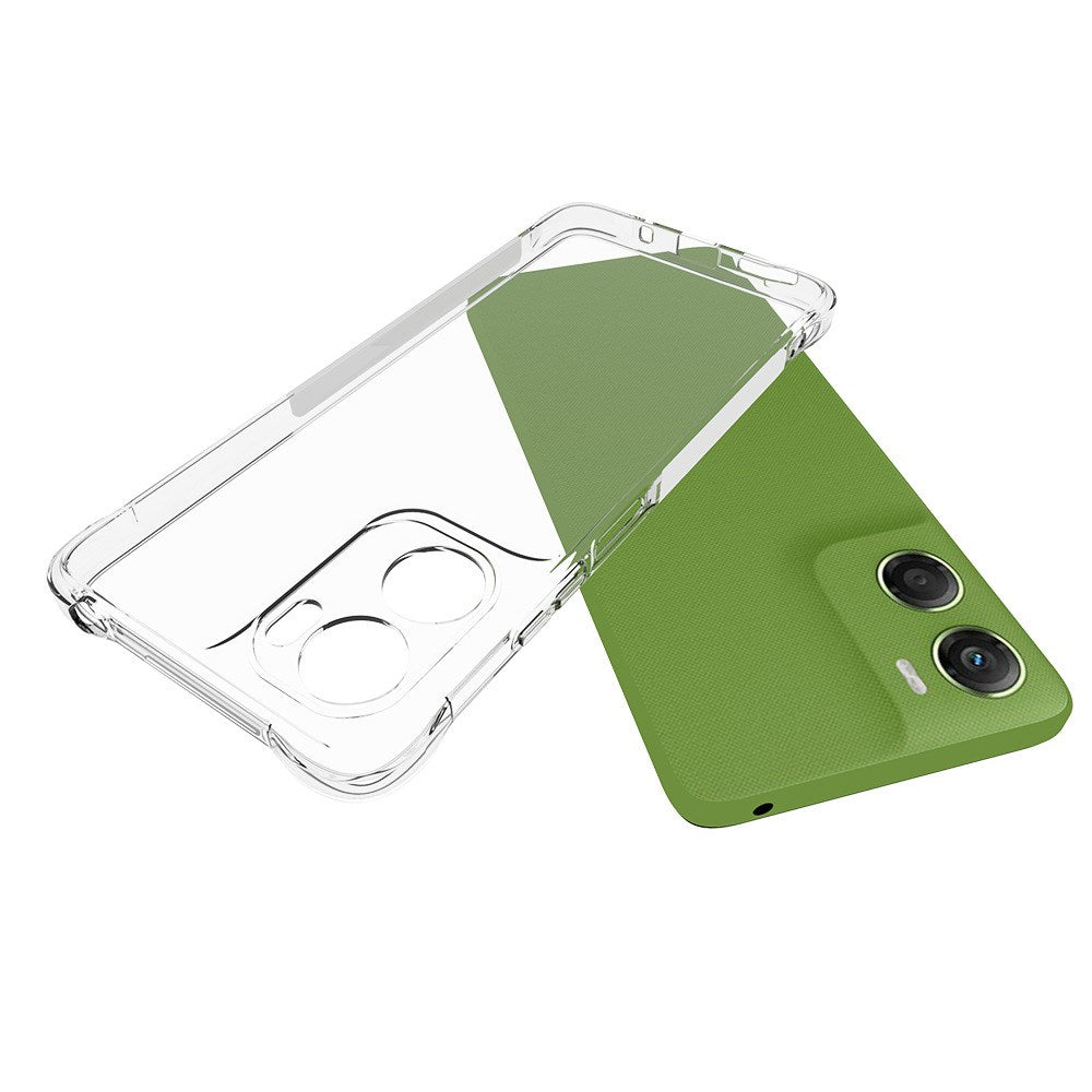Motorola Moto G06 / G06 Power EIDERWOOD Fleksibelt Plast Cover m. Stødabsorberende Hjørner - Gennemsigtig