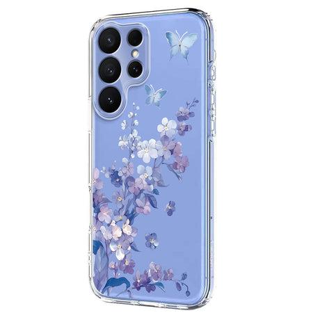Samsung Galaxy S26 Ultra EIDERWOOD Fleksibel Plast Cover m. Mønster - Gennemsigtig / Violer
