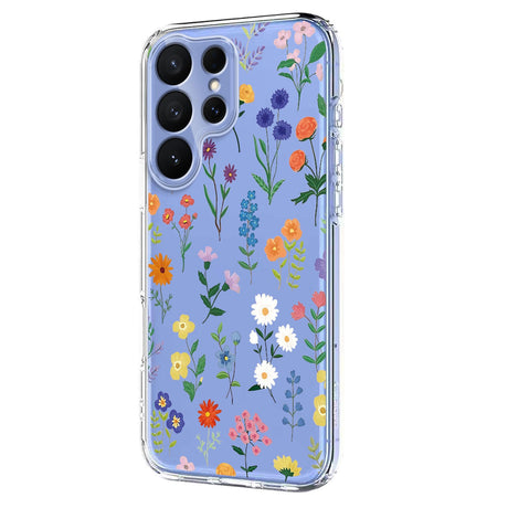 Samsung Galaxy S26 Ultra EIDERWOOD Fleksibel Plast Cover m. Mønster - Gennemsigtig / Vilde Blomster