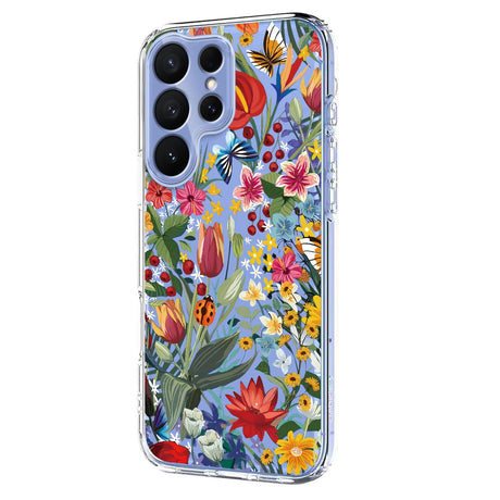 Samsung Galaxy S26 Ultra EIDERWOOD Fleksibel Plast Cover m. Mønster - Gennemsigtig / Blomster
