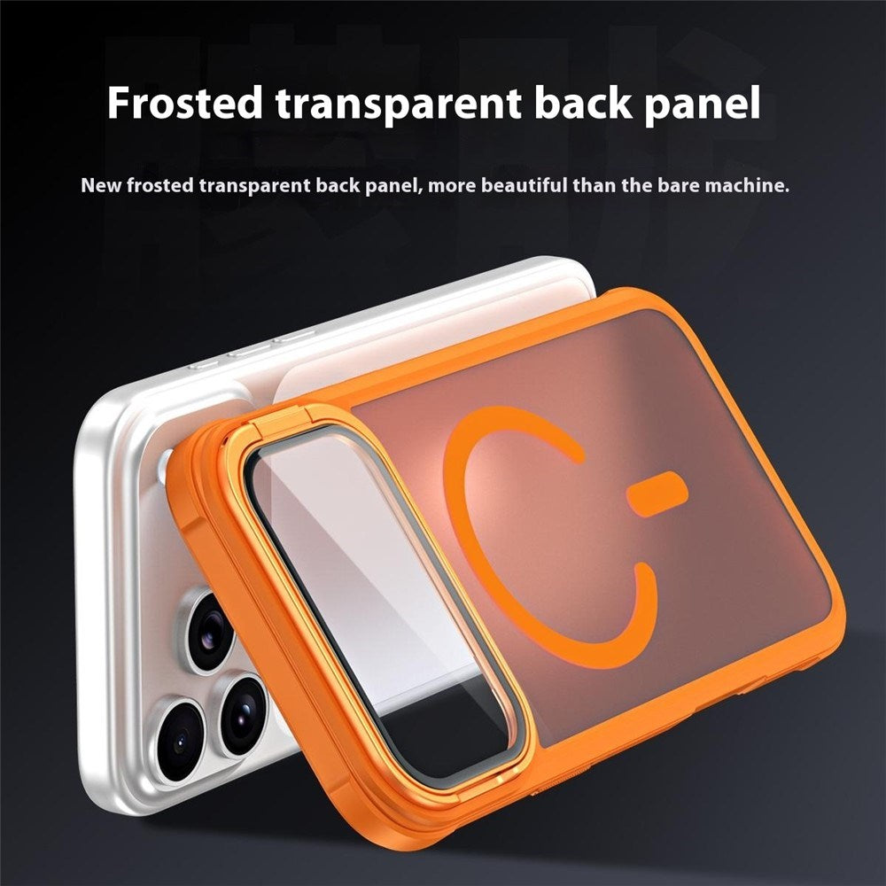iPhone 18 Pro Max / 17 Pro Max EIDERWOOD Hybrid Plast Cover m. Kamera Cover & Ståfunktion - MagSafe Kompatibel - Grå