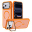 iPhone 18 Pro / 17 Pro EIDERWOOD Hybrid Plast Cover m. Kamera Cover & Ståfunktion - MagSafe Kompatibel - Orange