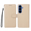 Samsung Galaxy S26 / S26 Pro EIDERWOOD Kunstlæder Flip Cover m. Strop - Beige