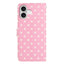 EIDERWOOD iPhone 17 Kunstlæder Flip Cover m. Polka Design - Lyserød