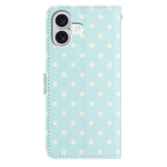 EIDERWOOD iPhone 17 Kunstlæder Flip Cover m. Polka Design - Blå