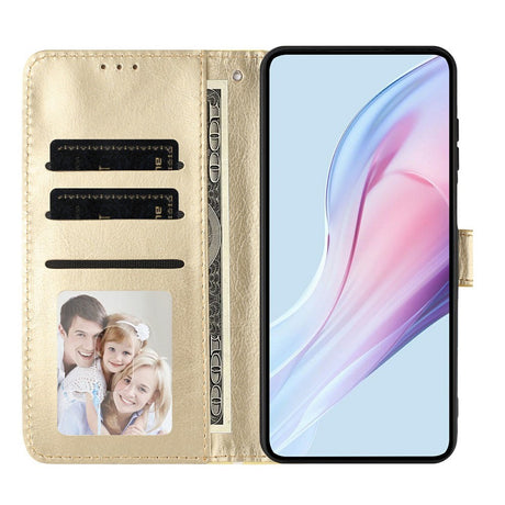 EIDERWOOD iPhone 17 Kunstlæder Flip Cover m. Polka Design - Gul